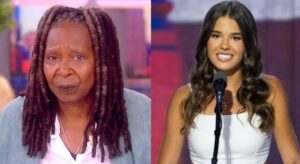 BREAKING NEWS: ABC News has released a video few minutes ago, capturing a heated moment on “The View,” where co-host Whoopi Goldberg slammed President Donald Trump’s granddaughter for her speech at the Republican National Convention (RNC). In the video, Goldberg criticizes the young Trump family member for attempting to ‘humanize’ the former president during her address.