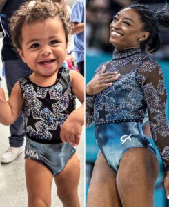 JUST IN: simone biles niece has been wearing matching leo’s throughout the paris Olympics and she thoughts…See more