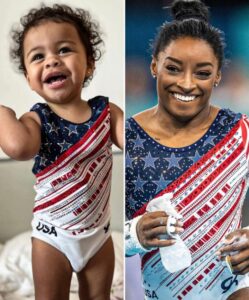 JUST IN: simone biles niece has been wearing matching leo’s throughout the paris Olympics and she thoughts…See more