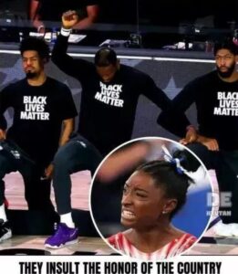 Simone Biles PETITIONS to punish those chosen to be US flag bearers in the Olympics opening ceremony but KNEELING DURING THE NATIONAL ANTHEM – They insult the honor of the country