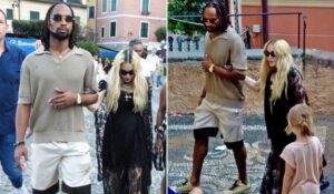 Madonna, 65, holds hands with new boyfriend Akeem Morris, 28, ahead of 66th birthday celebrations in Italy