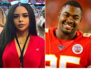 After 12 years of marriage, NFL star Chris Jones is thrilled to finally welcome his first baby with his wife, marking a joyful new chapter in their lives.