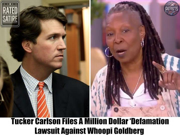 Tucker Carlson Files A Million Dollar ‘Defamation Lawsuit Against Whoopi Goldberg - Satire